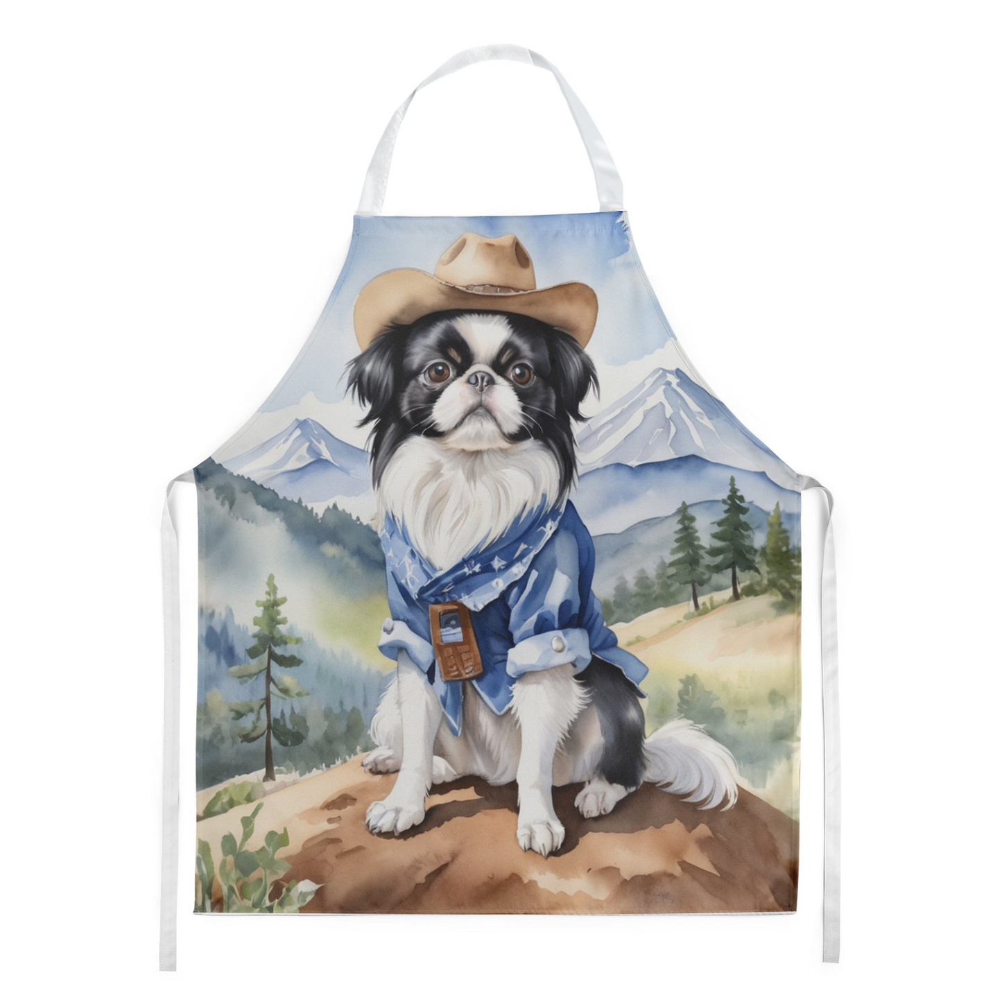 Japanese Chin Cowboy Welcome Apron