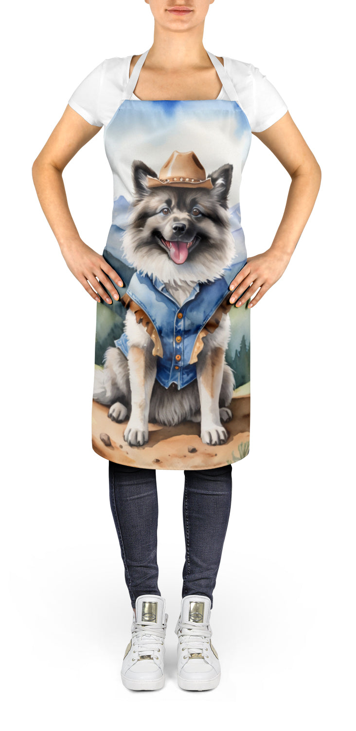 Keeshond Cowboy Welcome Apron