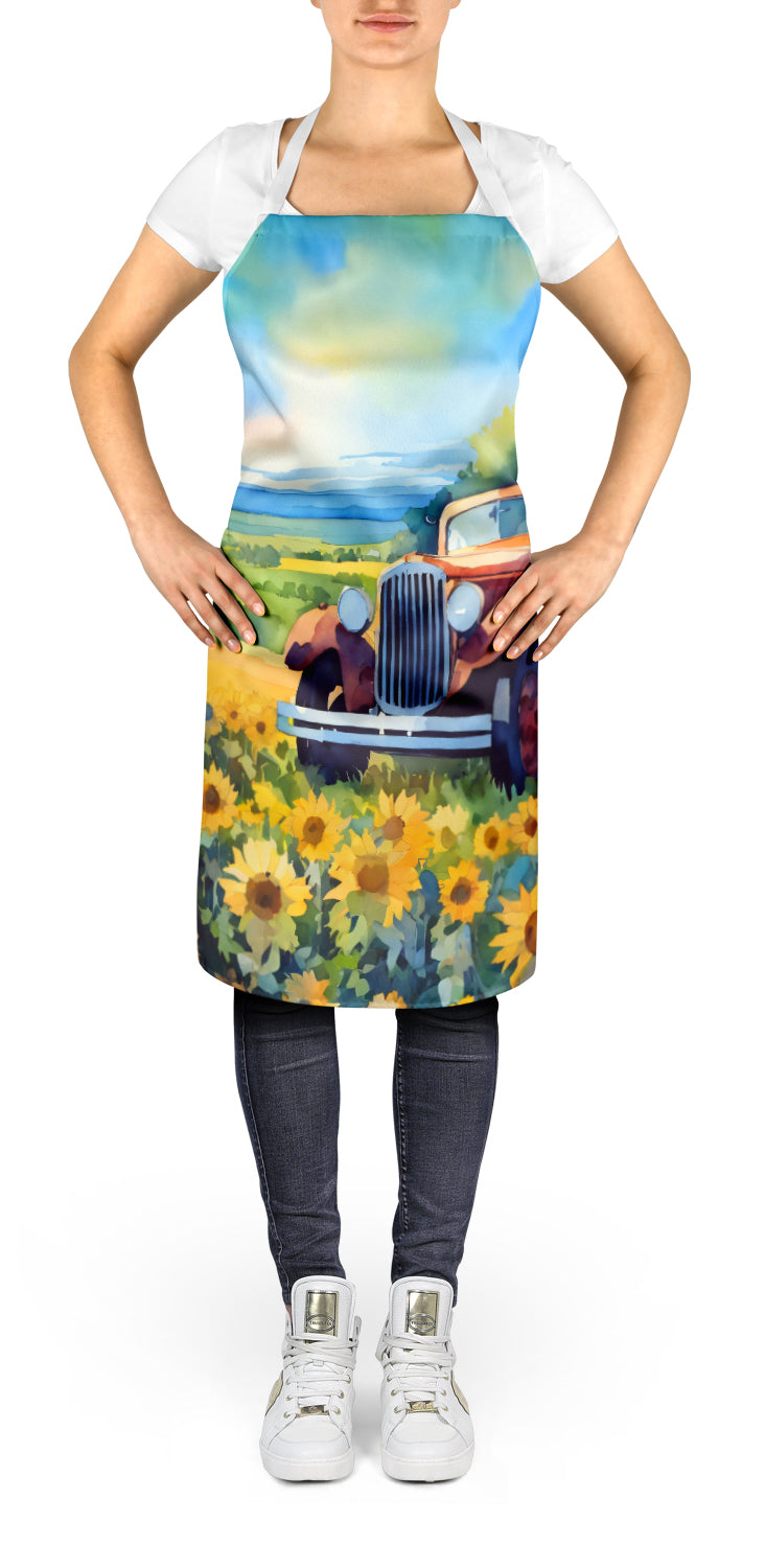 Kansas Sunflowers in Watercolor Apron