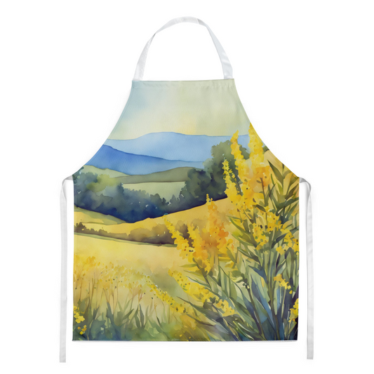 Kentucky Goldenrod in Watercolor Apron