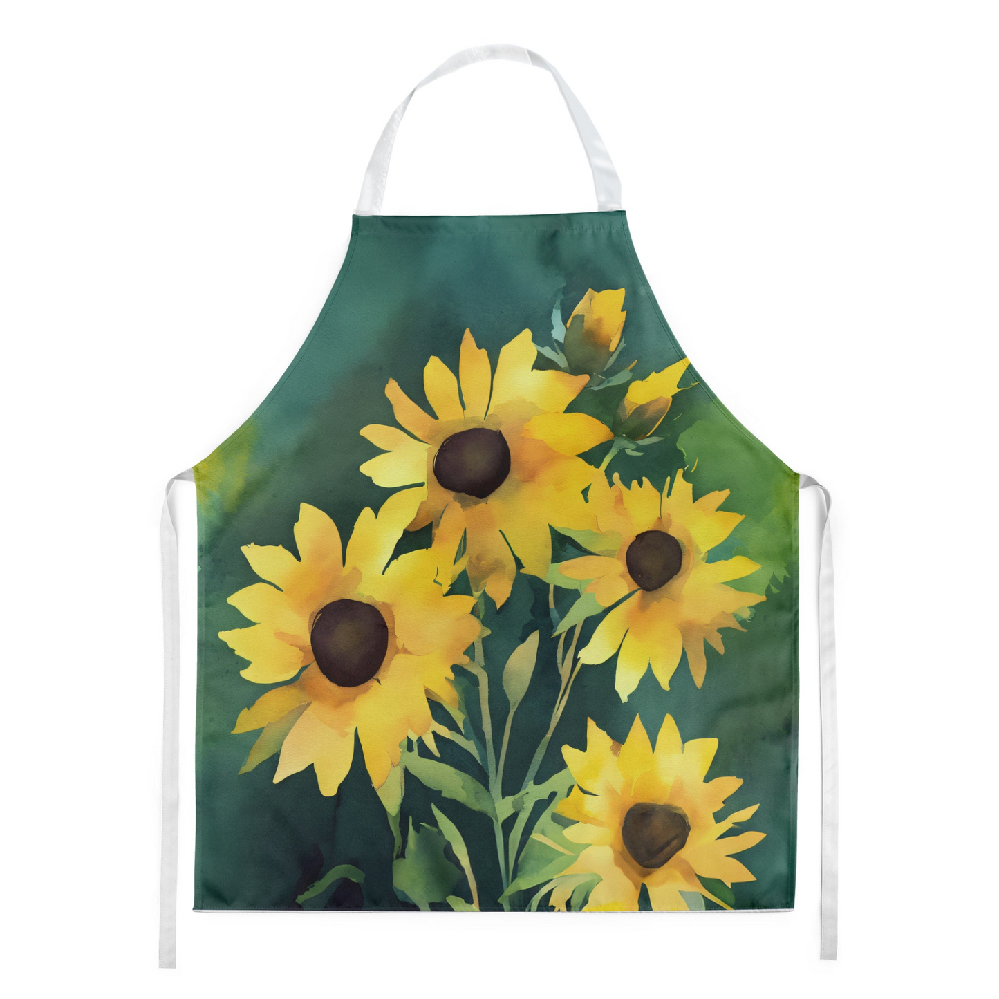 Kentucky Goldenrod in Watercolor Apron