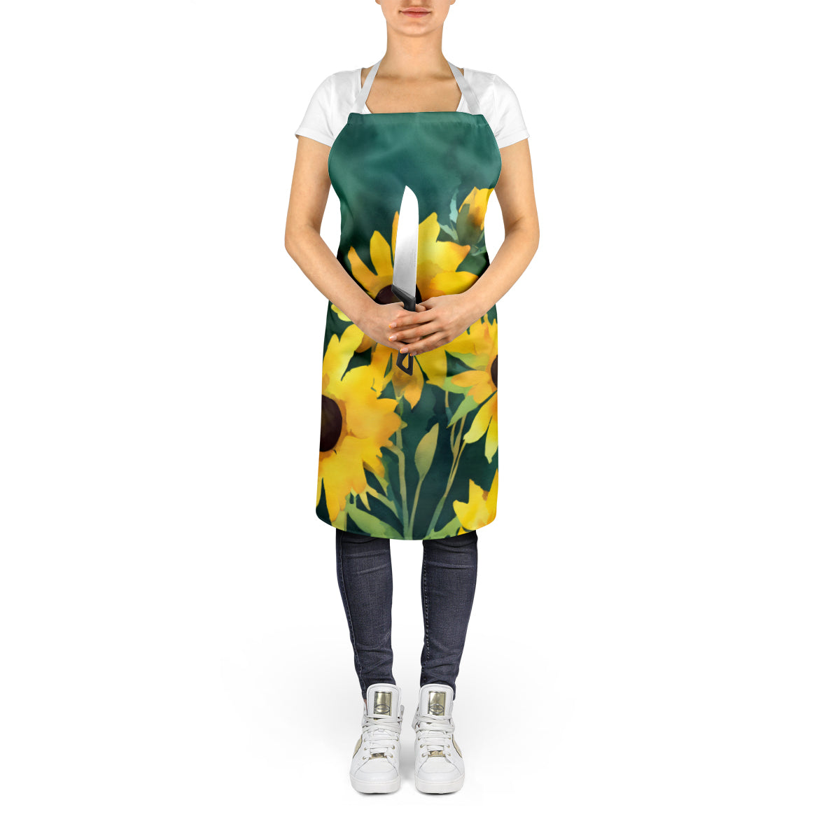 Kentucky Goldenrod in Watercolor Apron