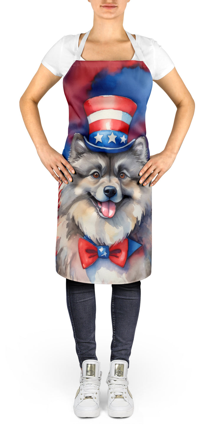 Keeshond Patriotic American Apron