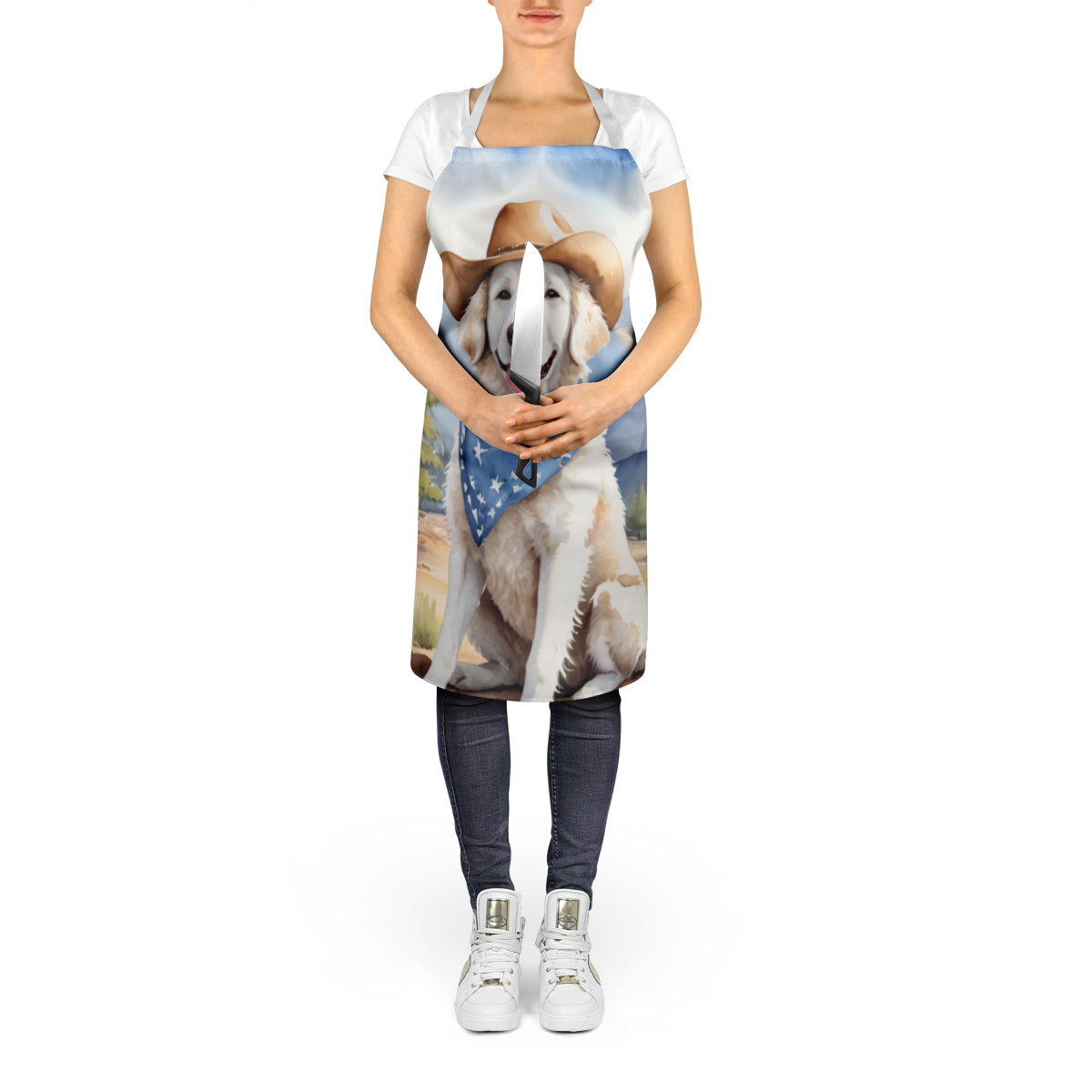 Kuvasz Cowboy Welcome Apron