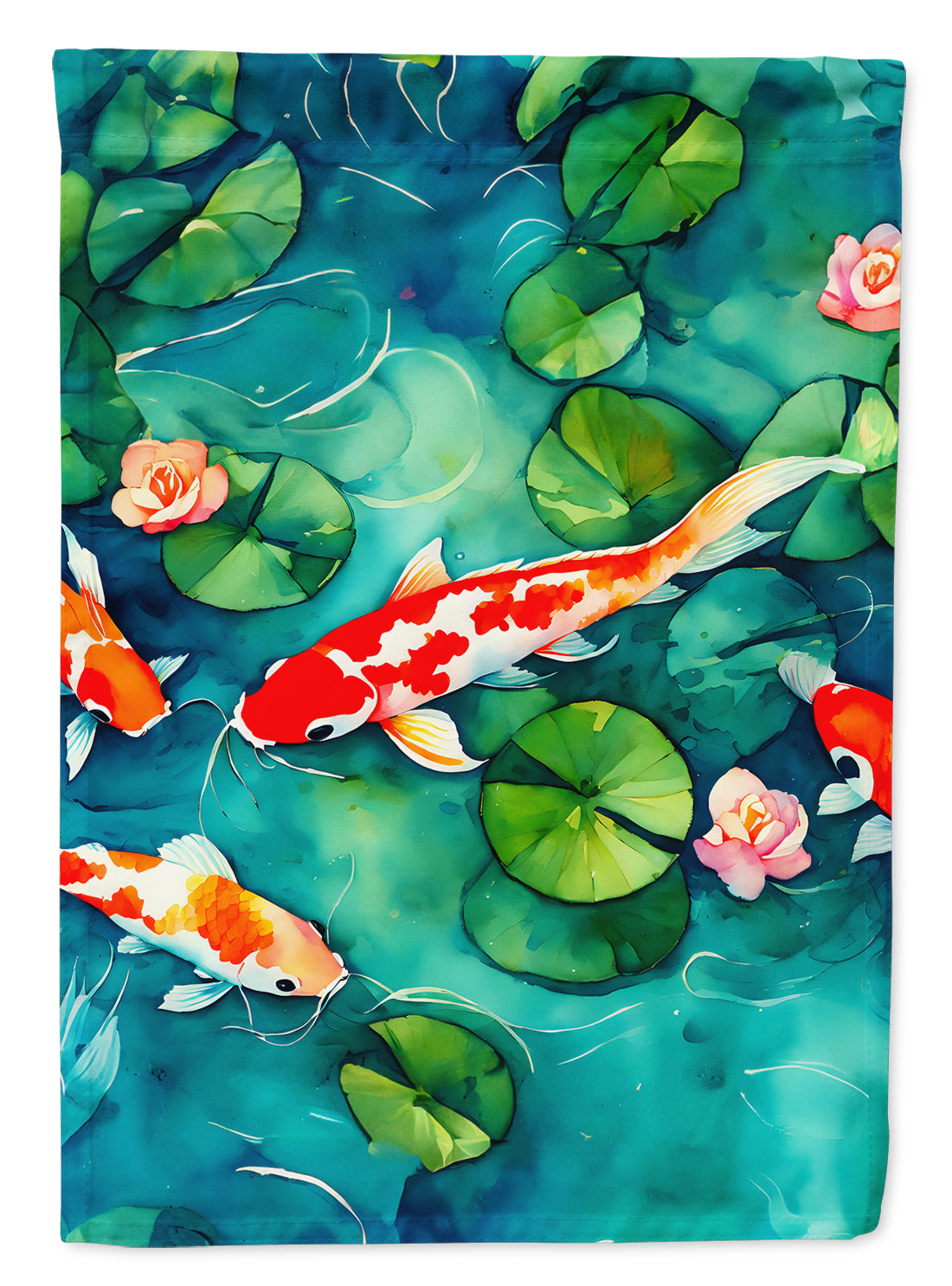 Koi Fish Garden Flag