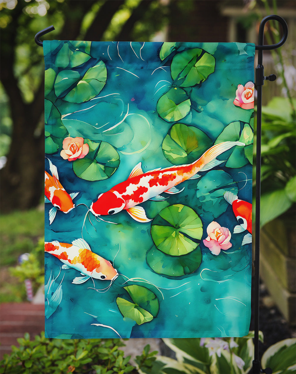 Koi Fish Garden Flag