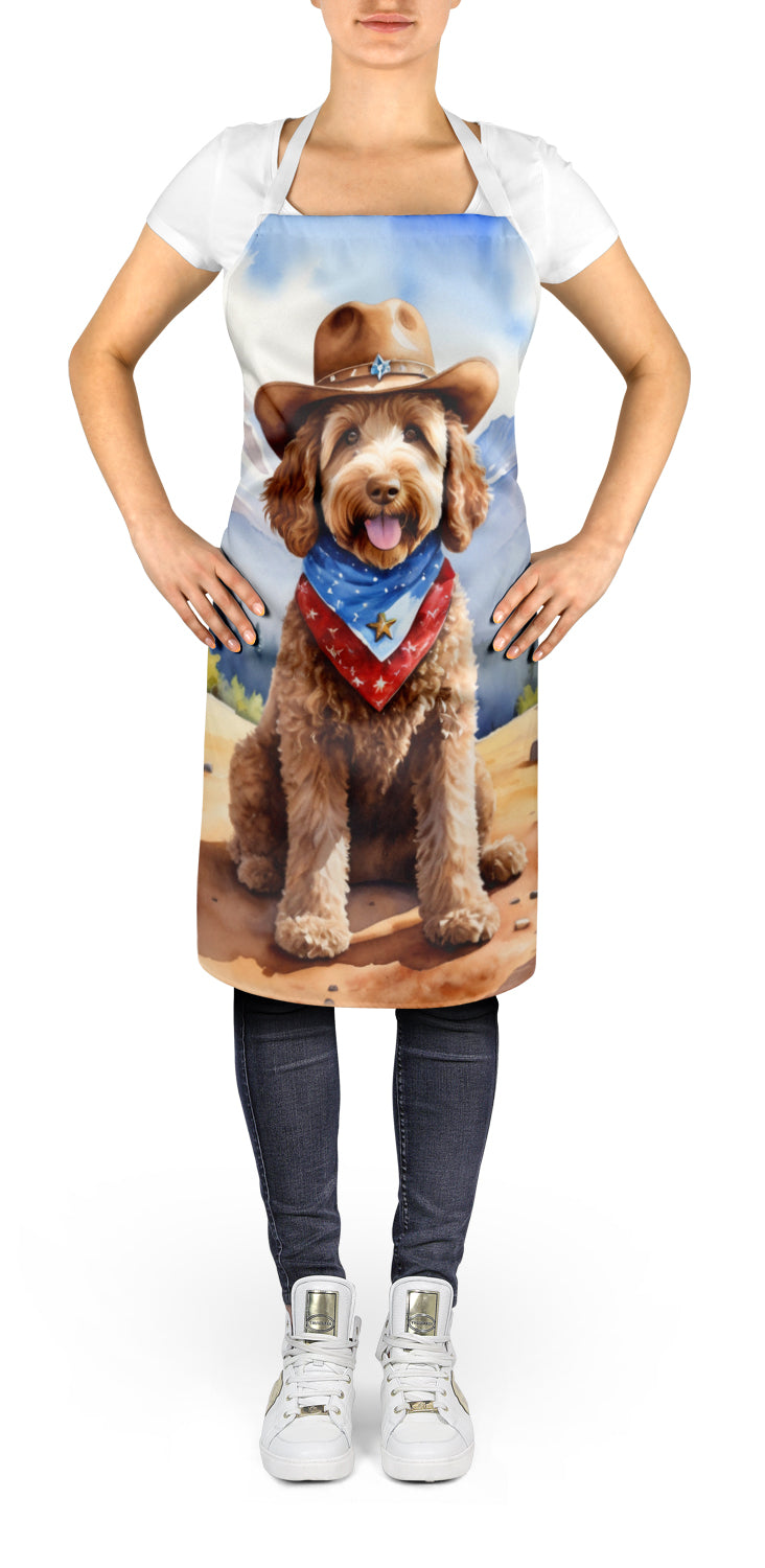 Labradoodle Cowboy Welcome Apron