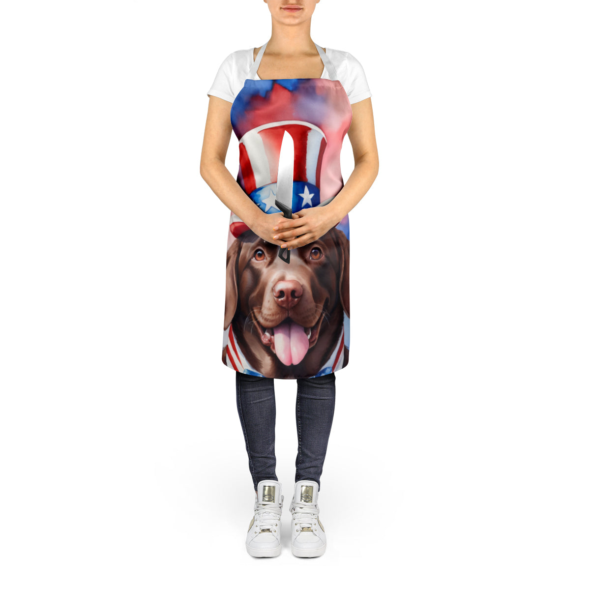 Labrador Retriever Patriotic American Apron