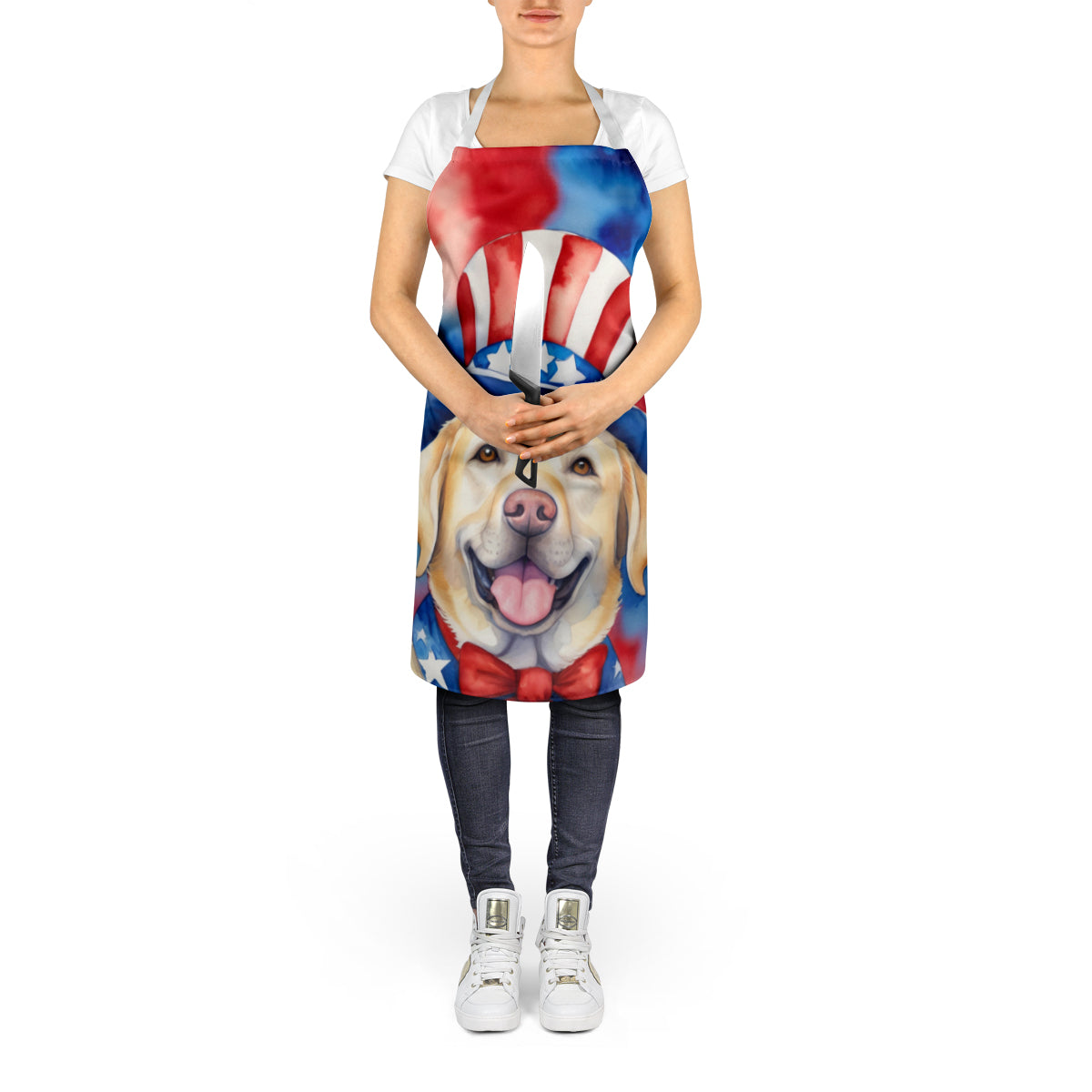 Labrador Retriever Patriotic American Apron