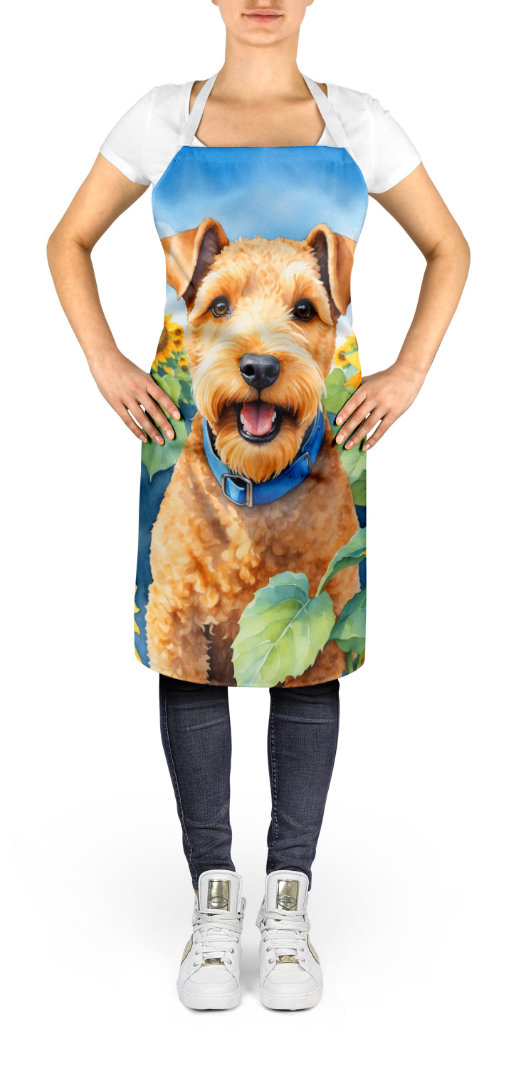 Lakeland Terrier in Sunflowers Apron