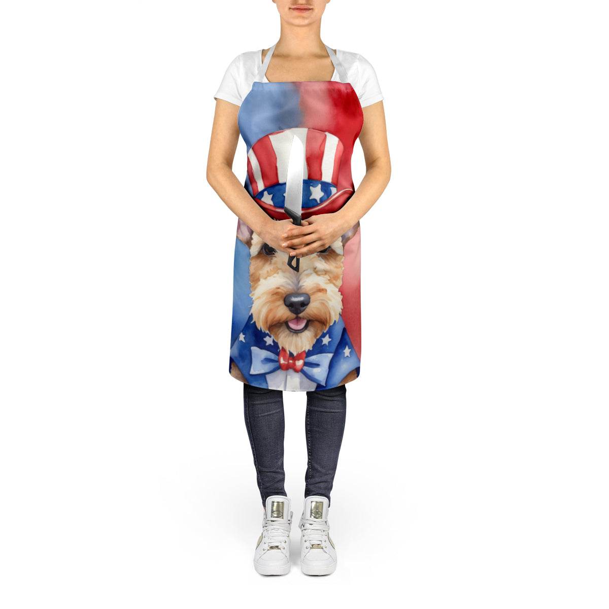 Lakeland Terrier Patriotic American Apron