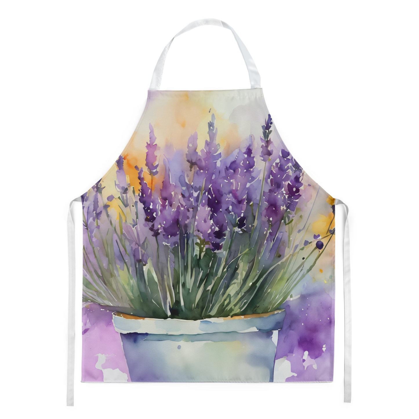 Lavender in Watercolor Apron