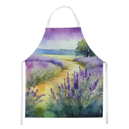 Lavender in Watercolor Apron