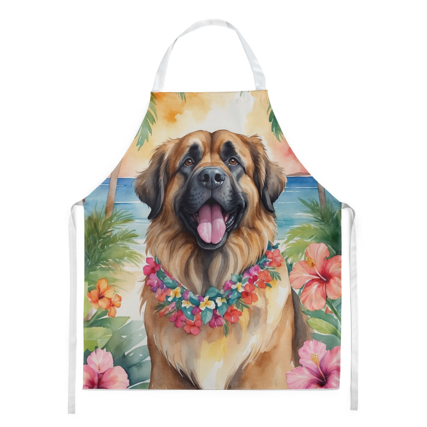 Leonberger Luau Apron