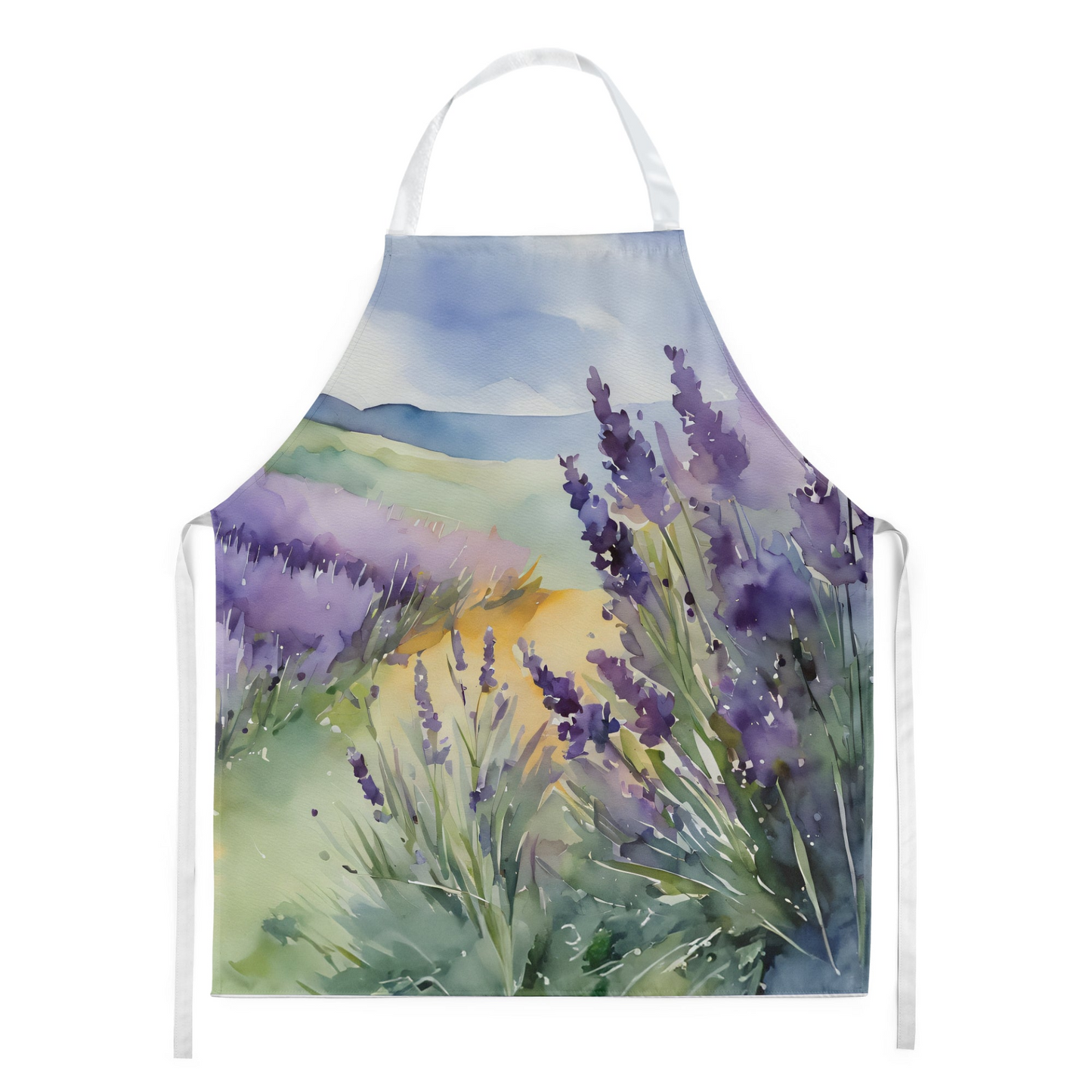 Lavender in Watercolor Apron