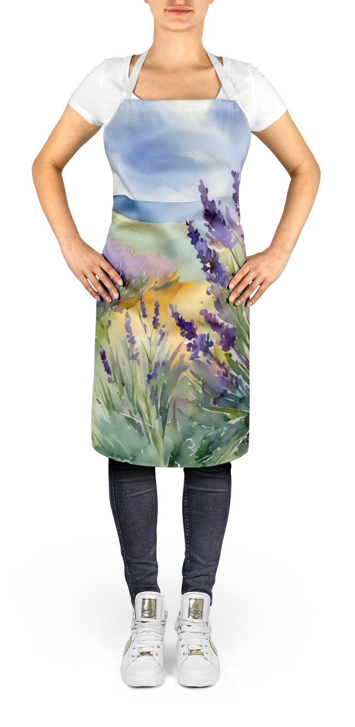 Lavender in Watercolor Apron