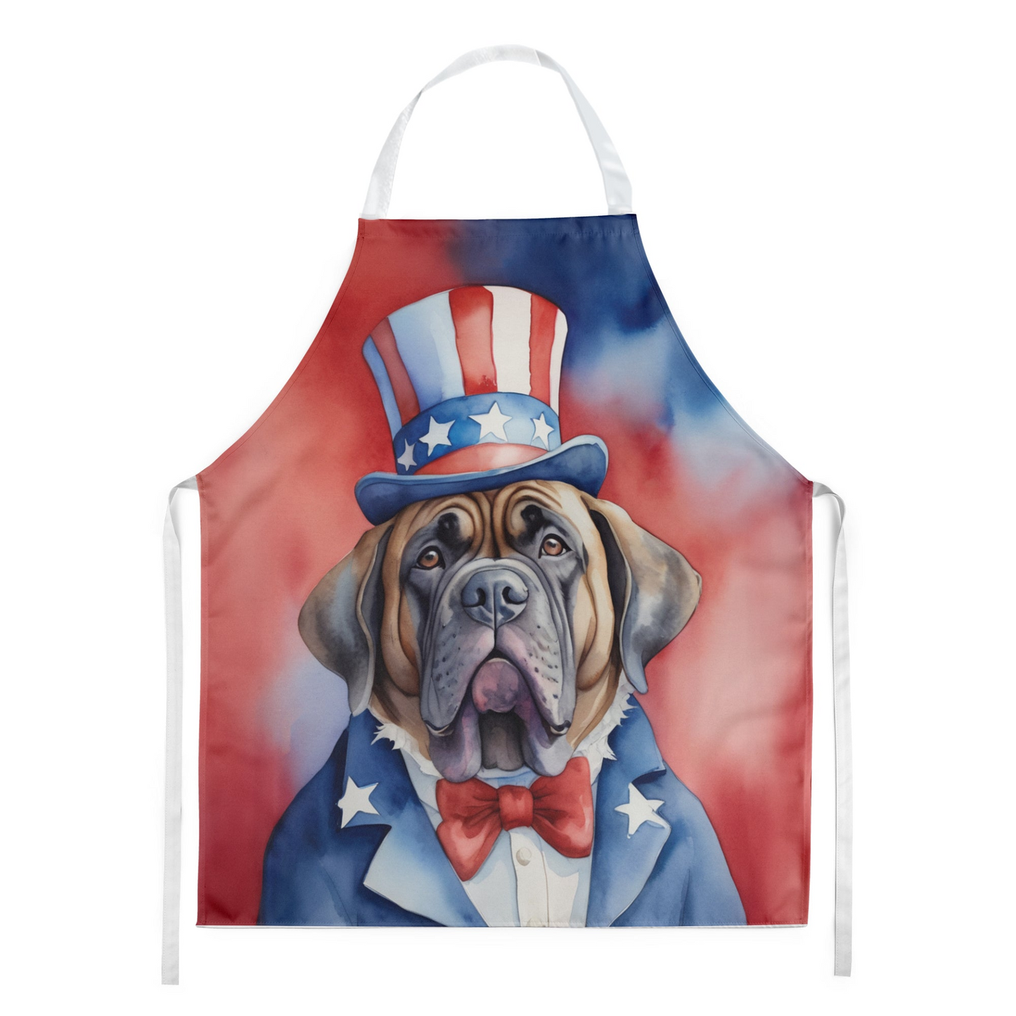 Mastiff Patriotic American Apron