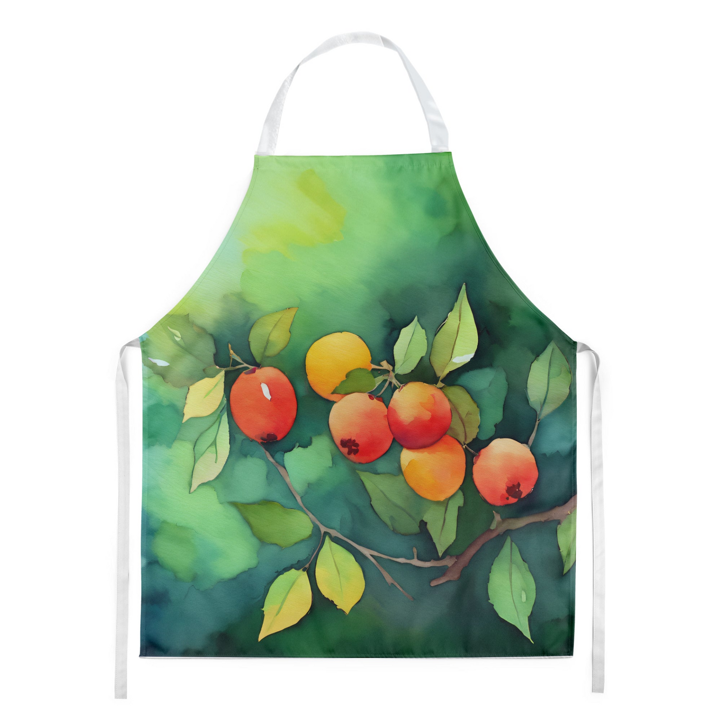 Missouri Hawthorns in Watercolor Apron