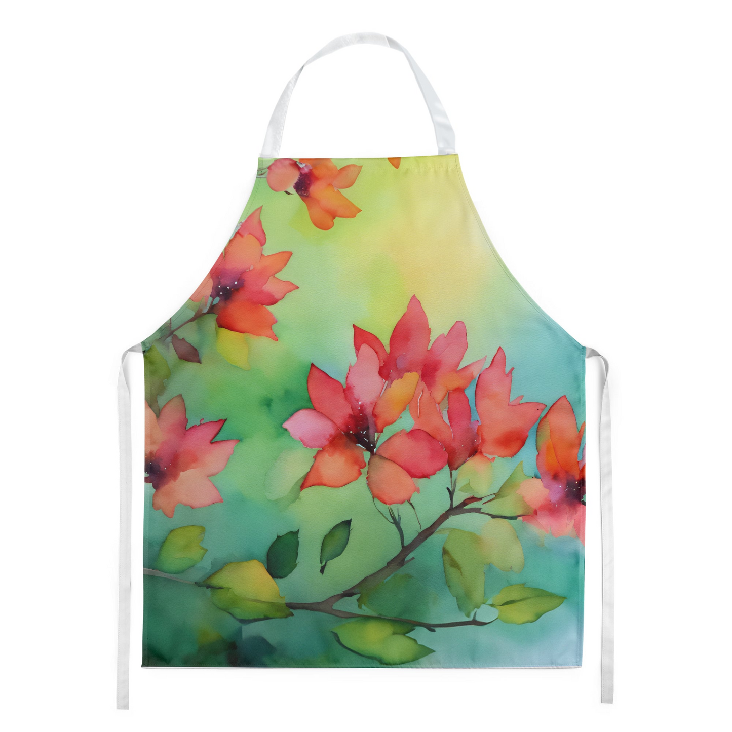 Missouri Hawthorns in Watercolor Apron