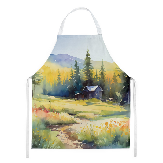 Montana Bitterroot in Watercolor Apron