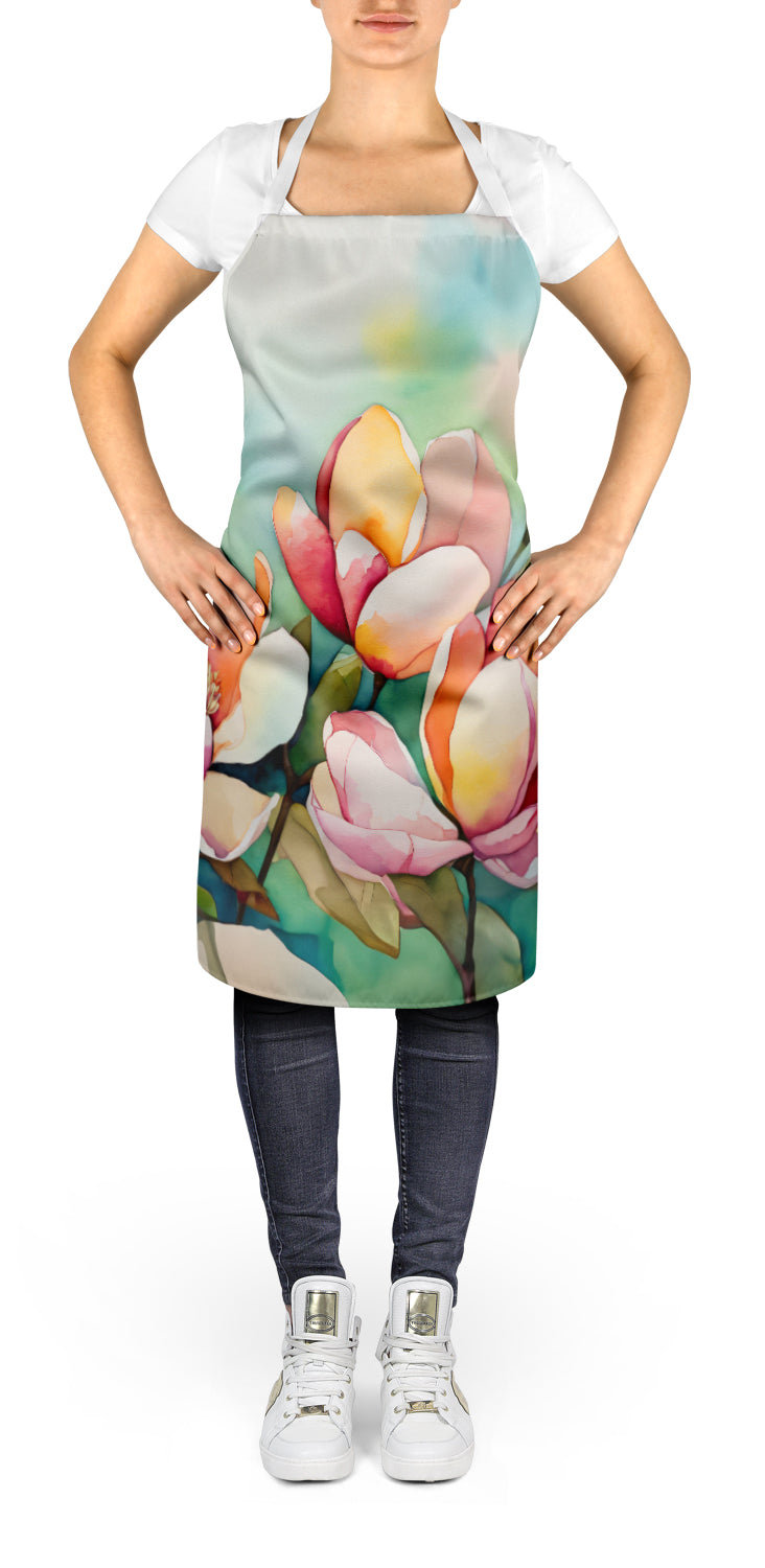 Mississippi Magnolia in Watercolor Apron