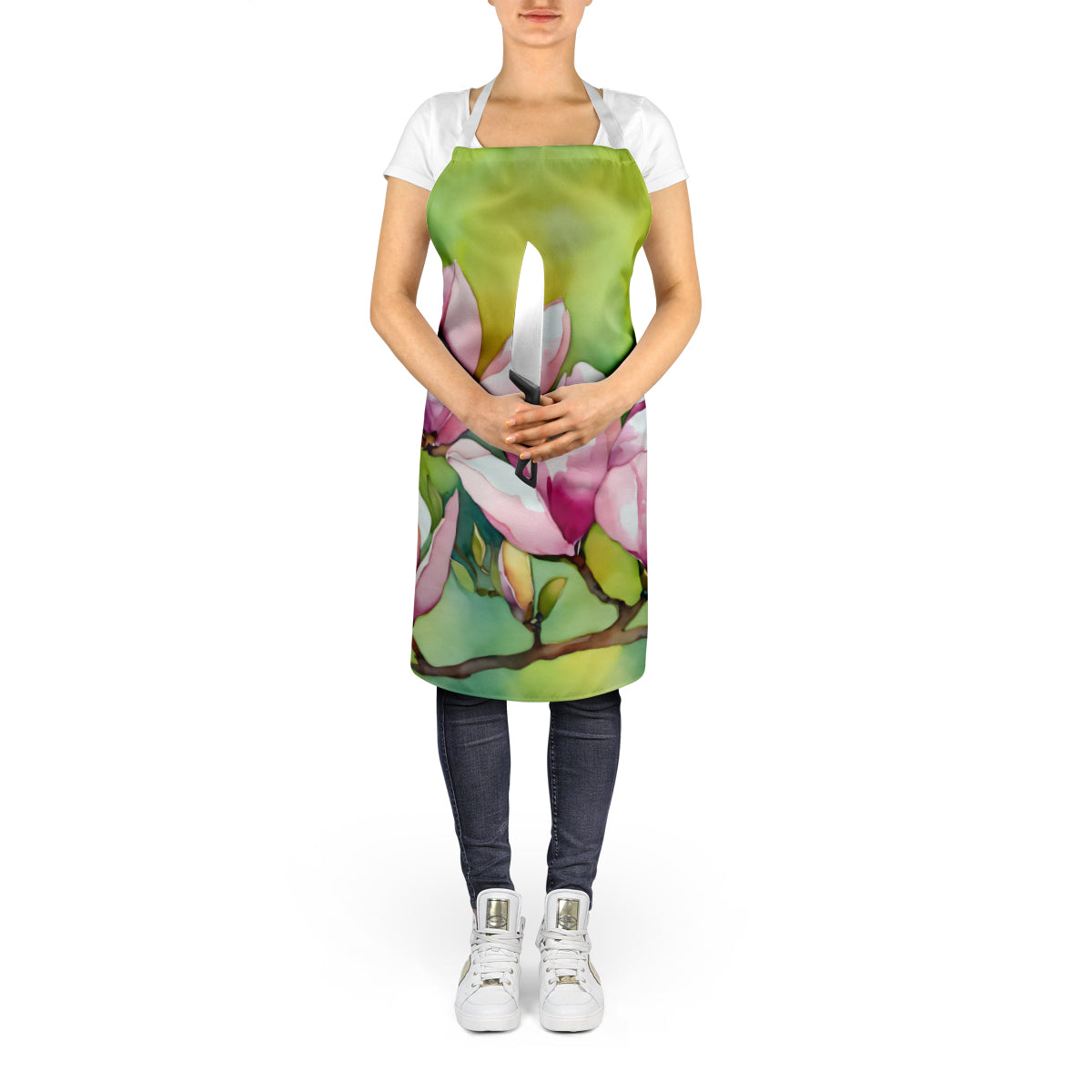 Mississippi Magnolia in Watercolor Apron