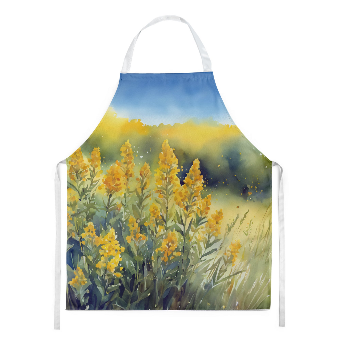 Nebraska Goldenrod in Watercolor Apron