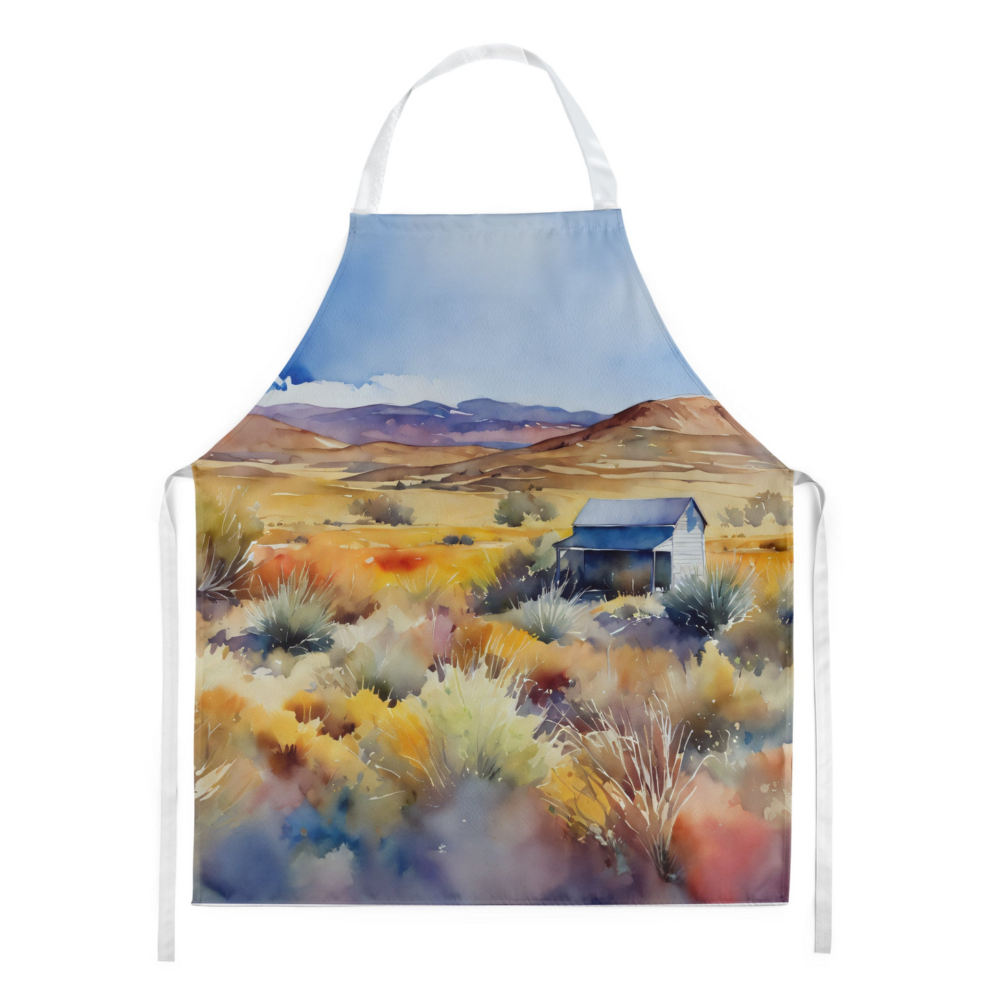 Nevada Sagebrush in Watercolor Apron