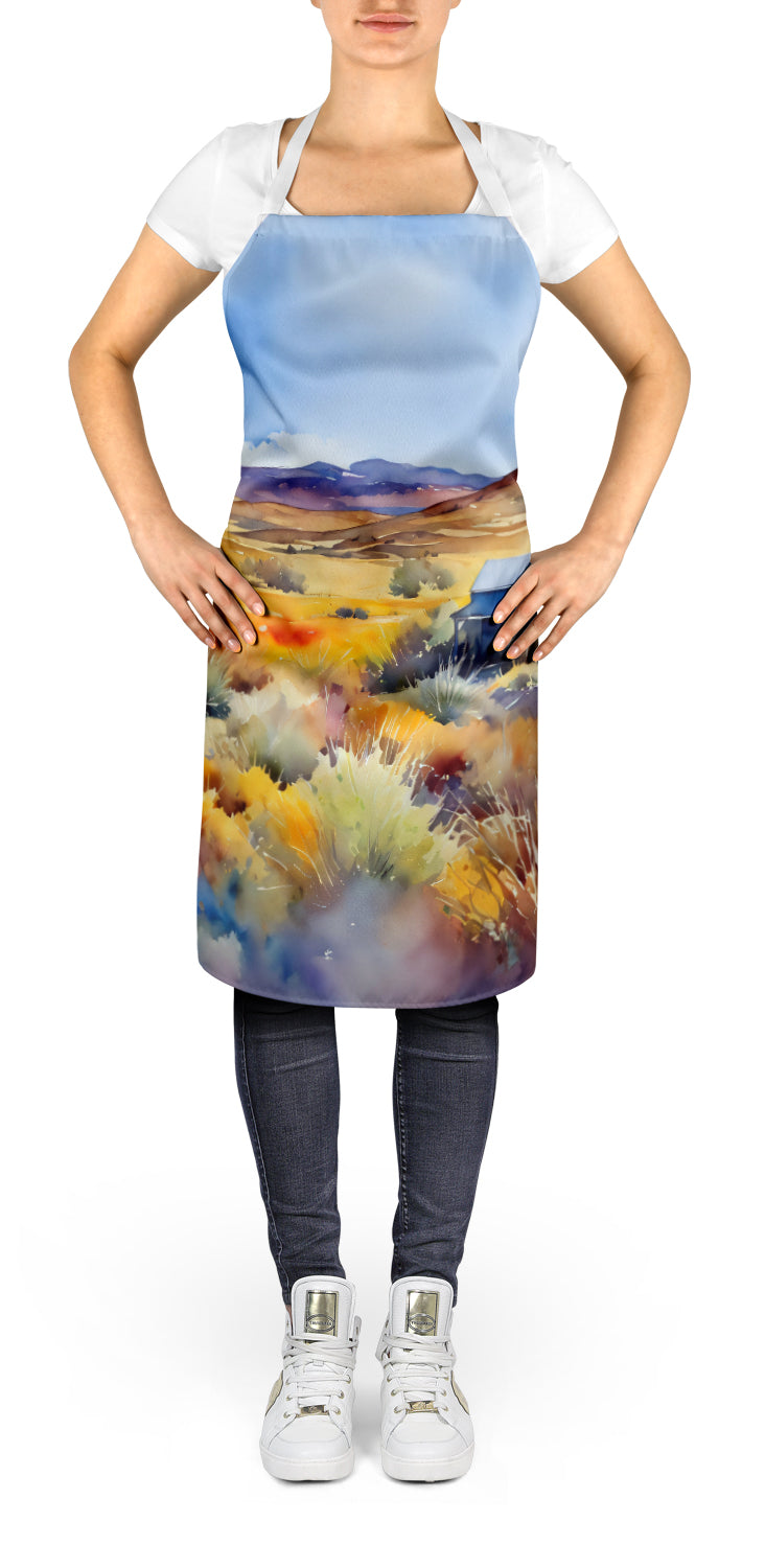 Nevada Sagebrush in Watercolor Apron