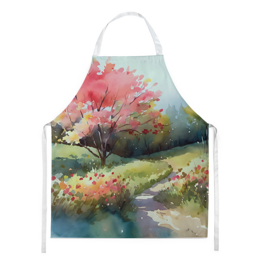 North Carolina Dogwoods in Watercolor Apron