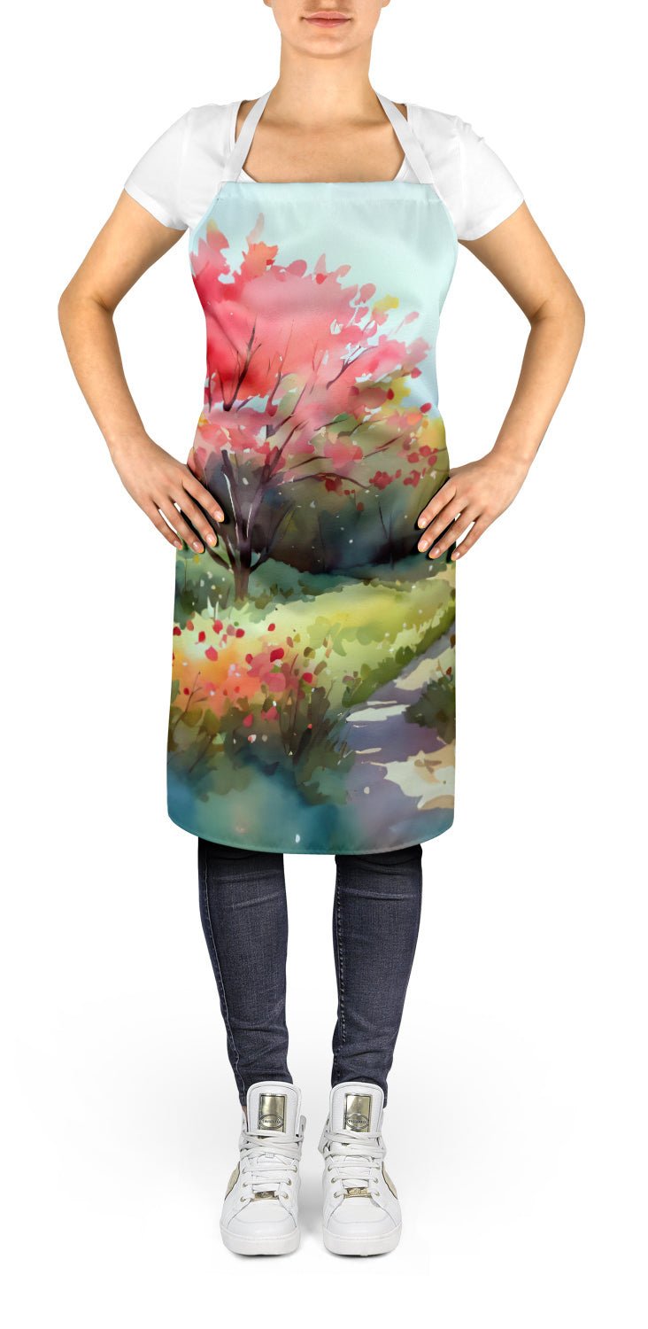 North Carolina Dogwoods in Watercolor Apron