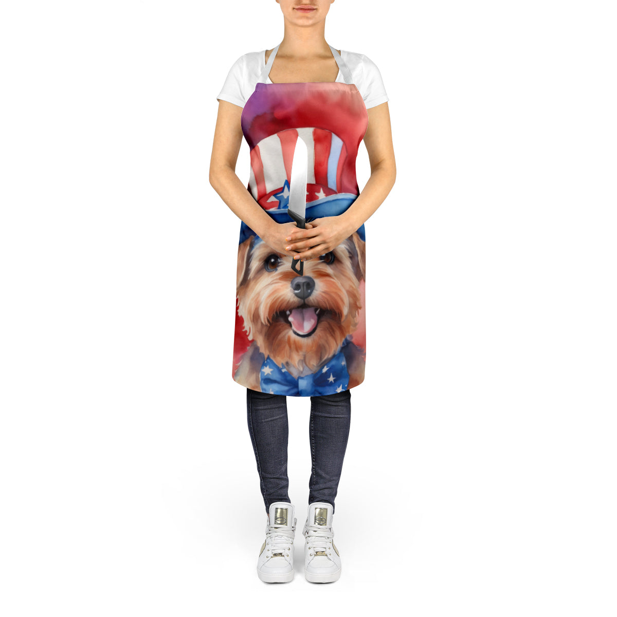 Norfolk Terrier Patriotic American Apron