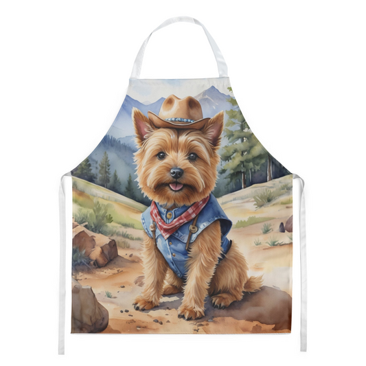 Norwich Terrier Cowboy Welcome Apron