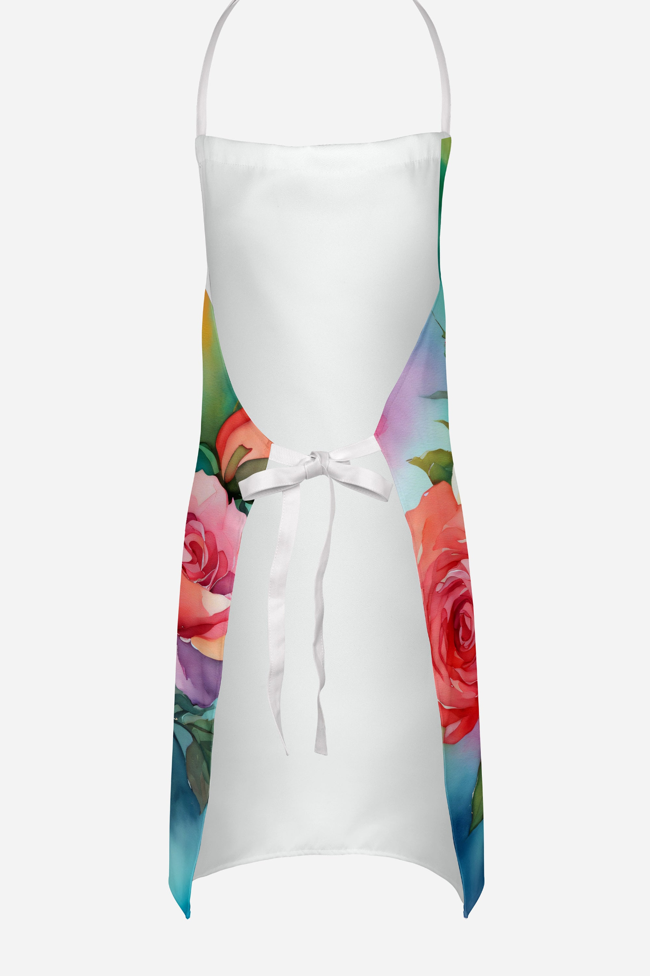 Oklahoma Roses in Watercolor Apron