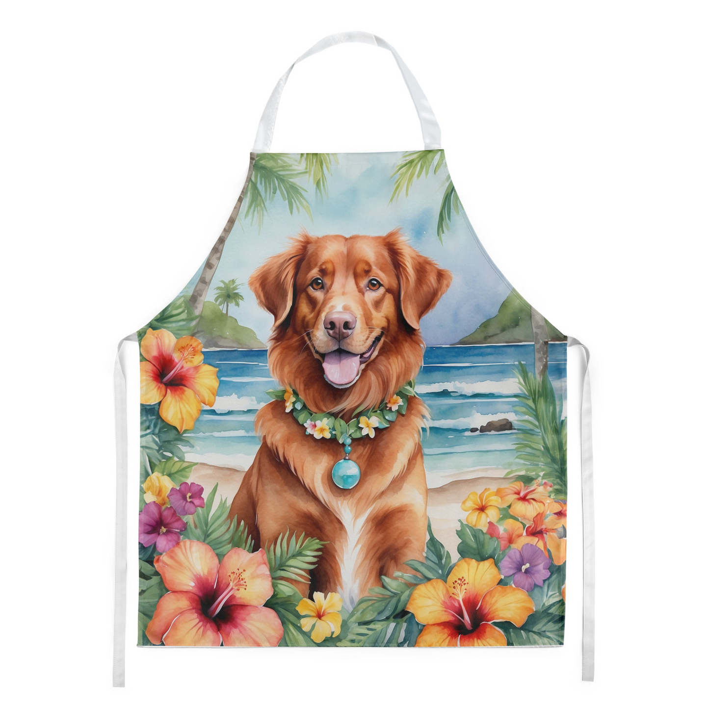 Nova Scotia Duck Tolling Retriever Luau Apron