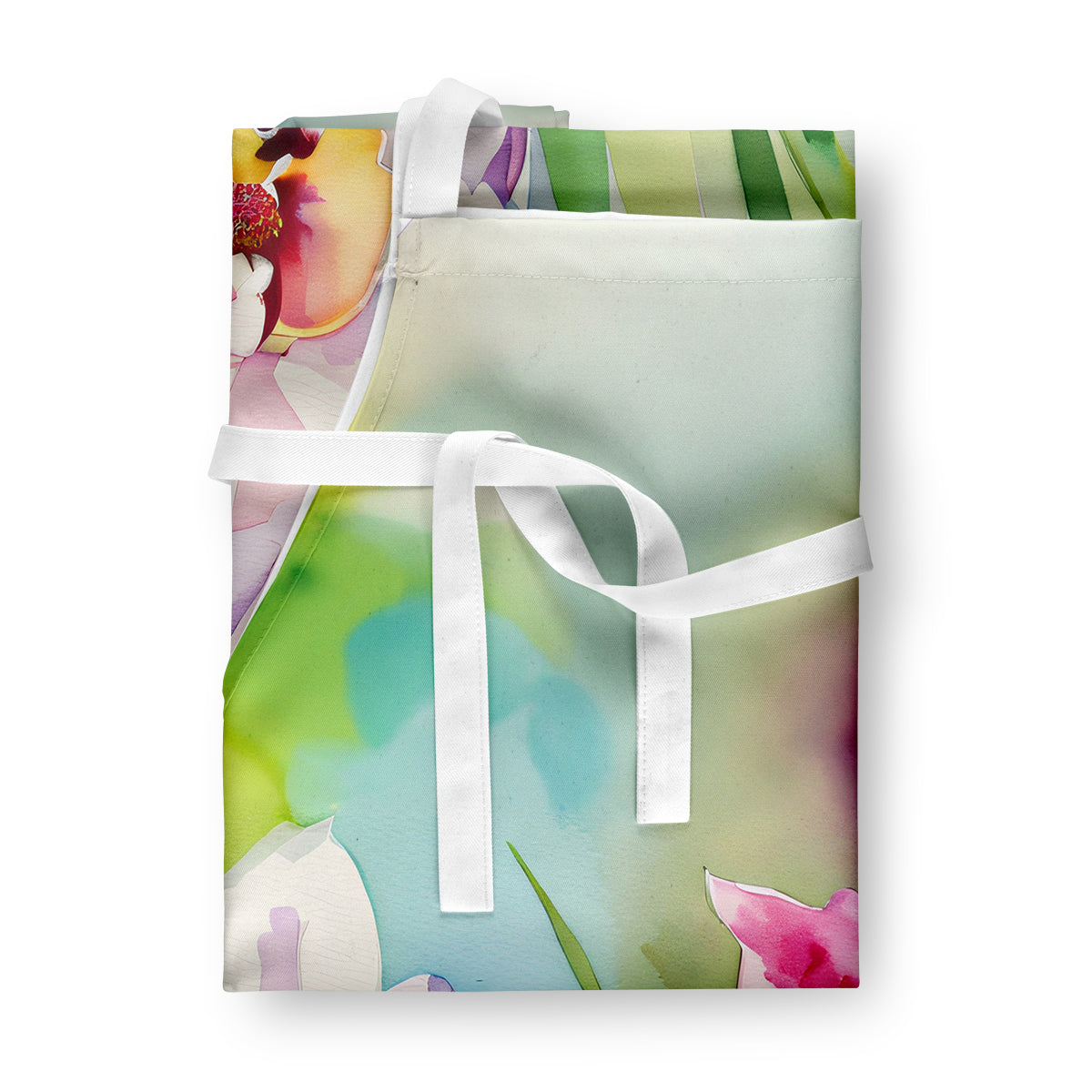 Orchids in Watercolor Apron