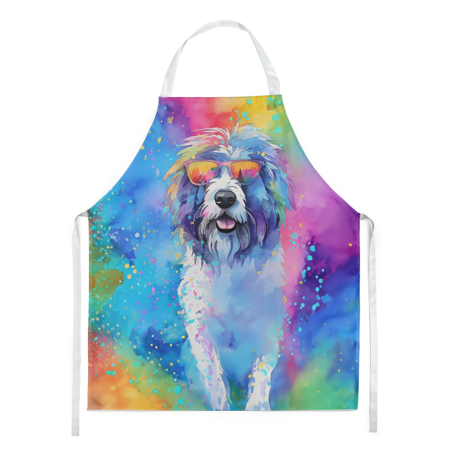 Old English Sheepdog Hippie Dawg Apron