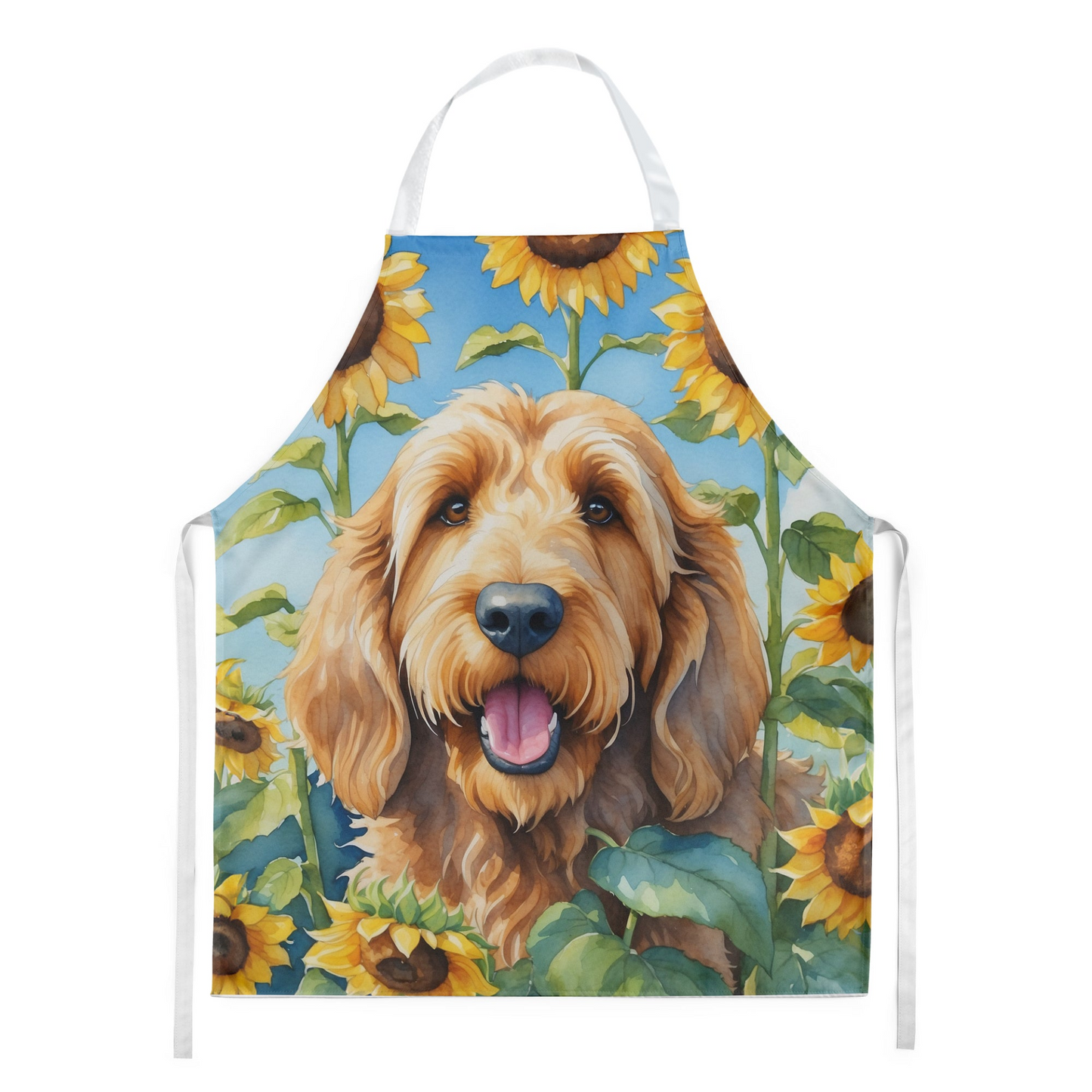 Otterhound in Sunflowers Apron