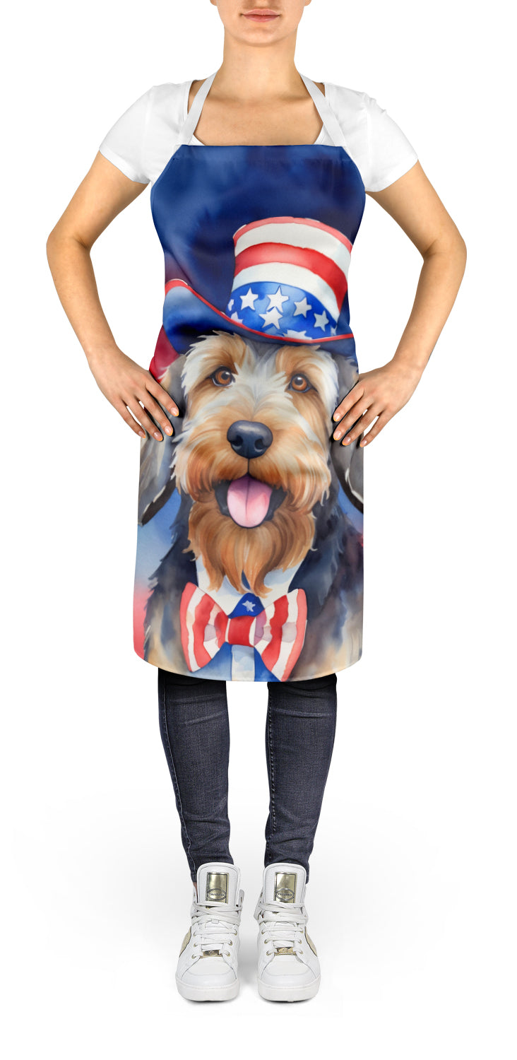 Otterhound Patriotic American Apron