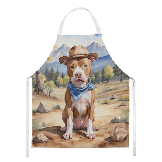 Pit Bull Terrier Cowboy Welcome Apron