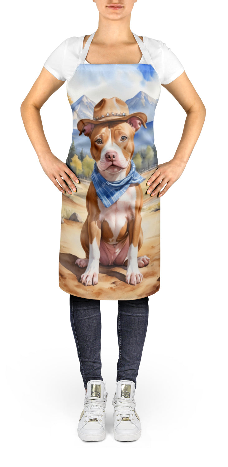 Pit Bull Terrier Cowboy Welcome Apron