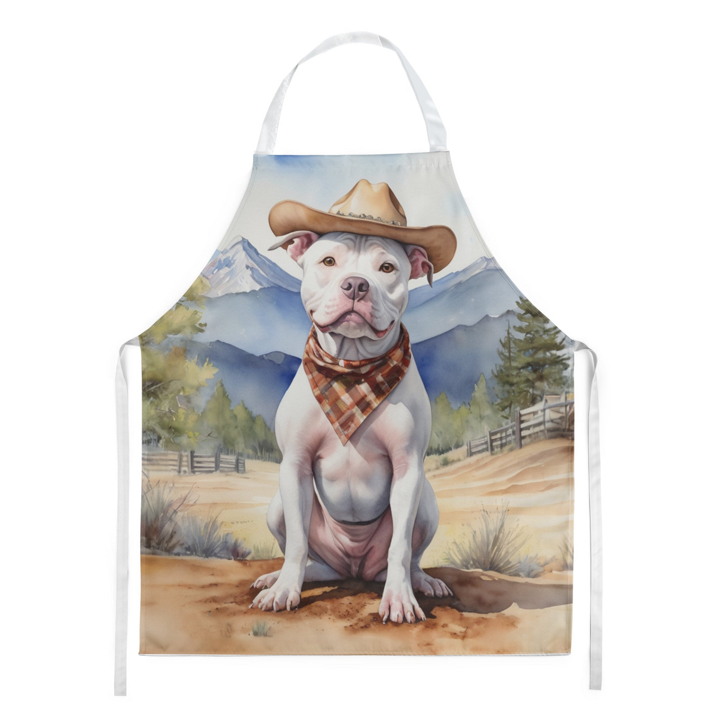 Pit Bull Terrier Cowboy Welcome Apron