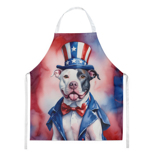 Pit Bull Terrier Patriotic American Apron