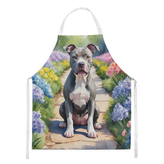 Pit Bull Terrier Spring Path Apron