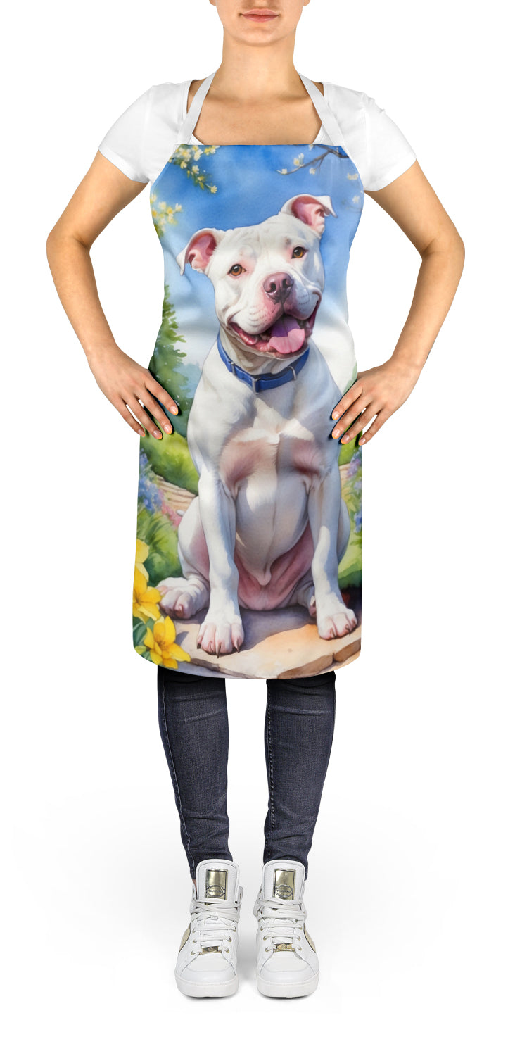 Pit Bull Terrier Spring Path Apron