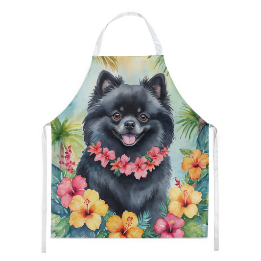 Pomeranian Luau Apron