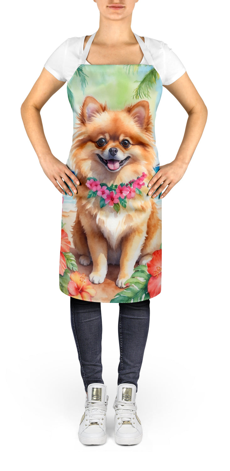 Pomeranian Luau Apron