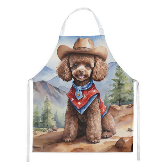 Poodle Cowboy Welcome Apron