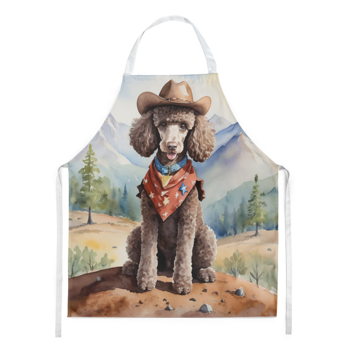 Poodle Cowboy Welcome Apron