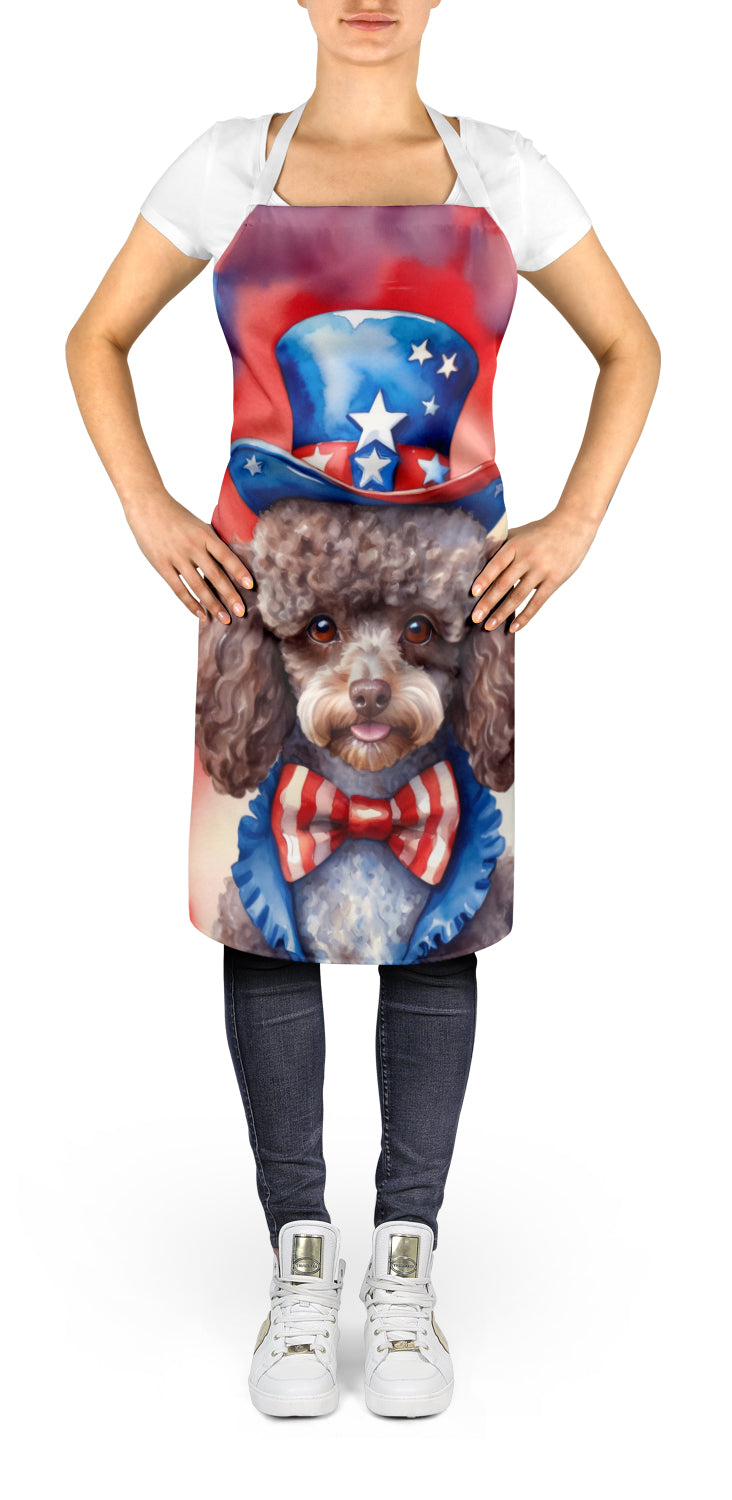 Poodle Patriotic American Apron